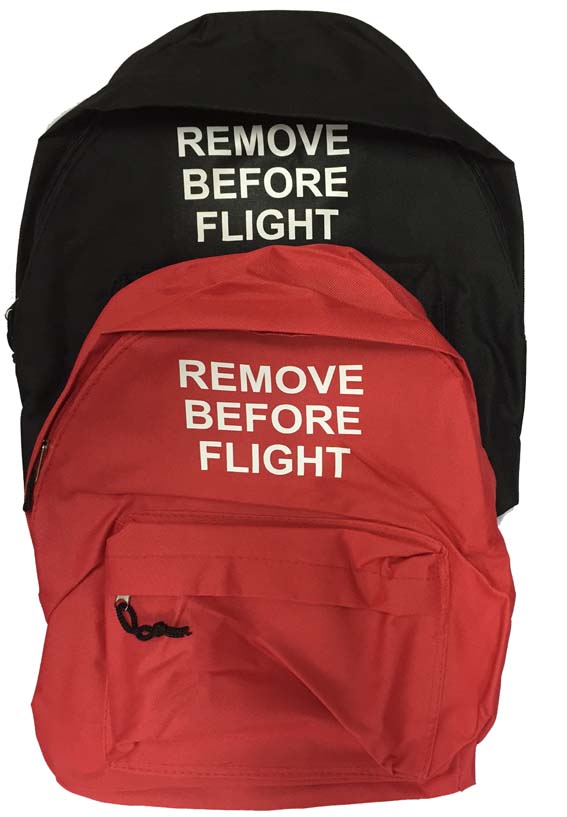 Mochila Remove Before Flight